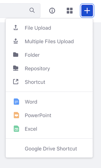 Figure 2: Select the type of document you want to create.