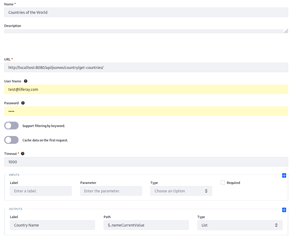 Figure 1: Set up a simple data provider in no time.